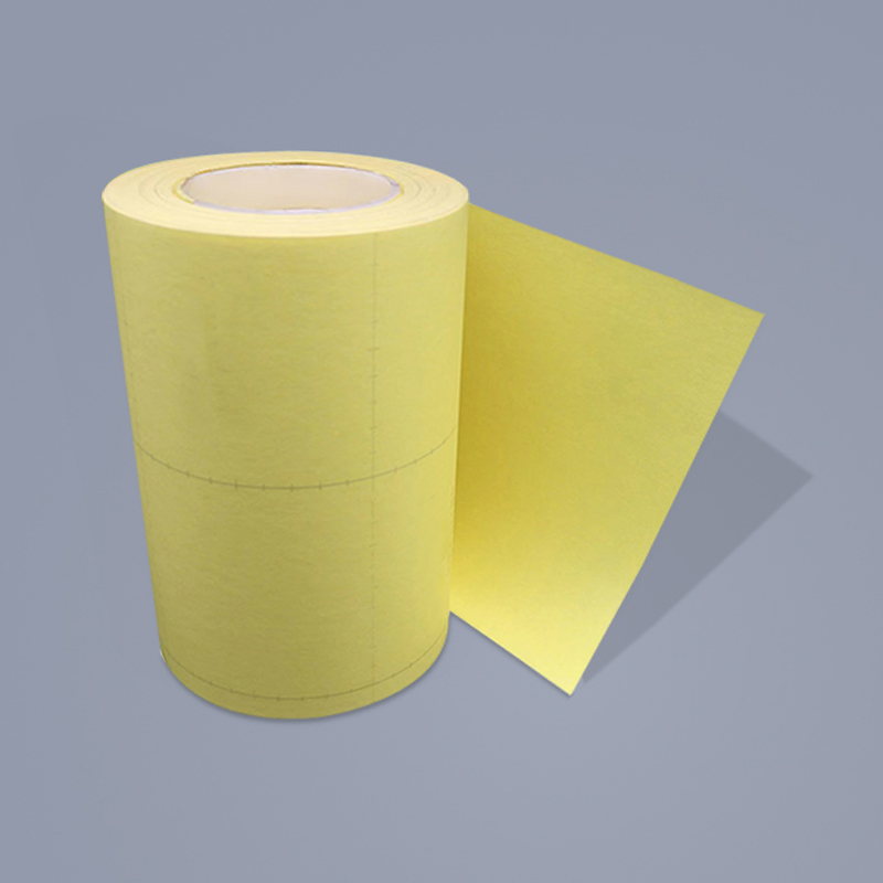 Rollo de papel de liberación amarillo